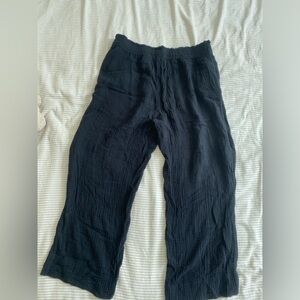 H&M faux linen trousers